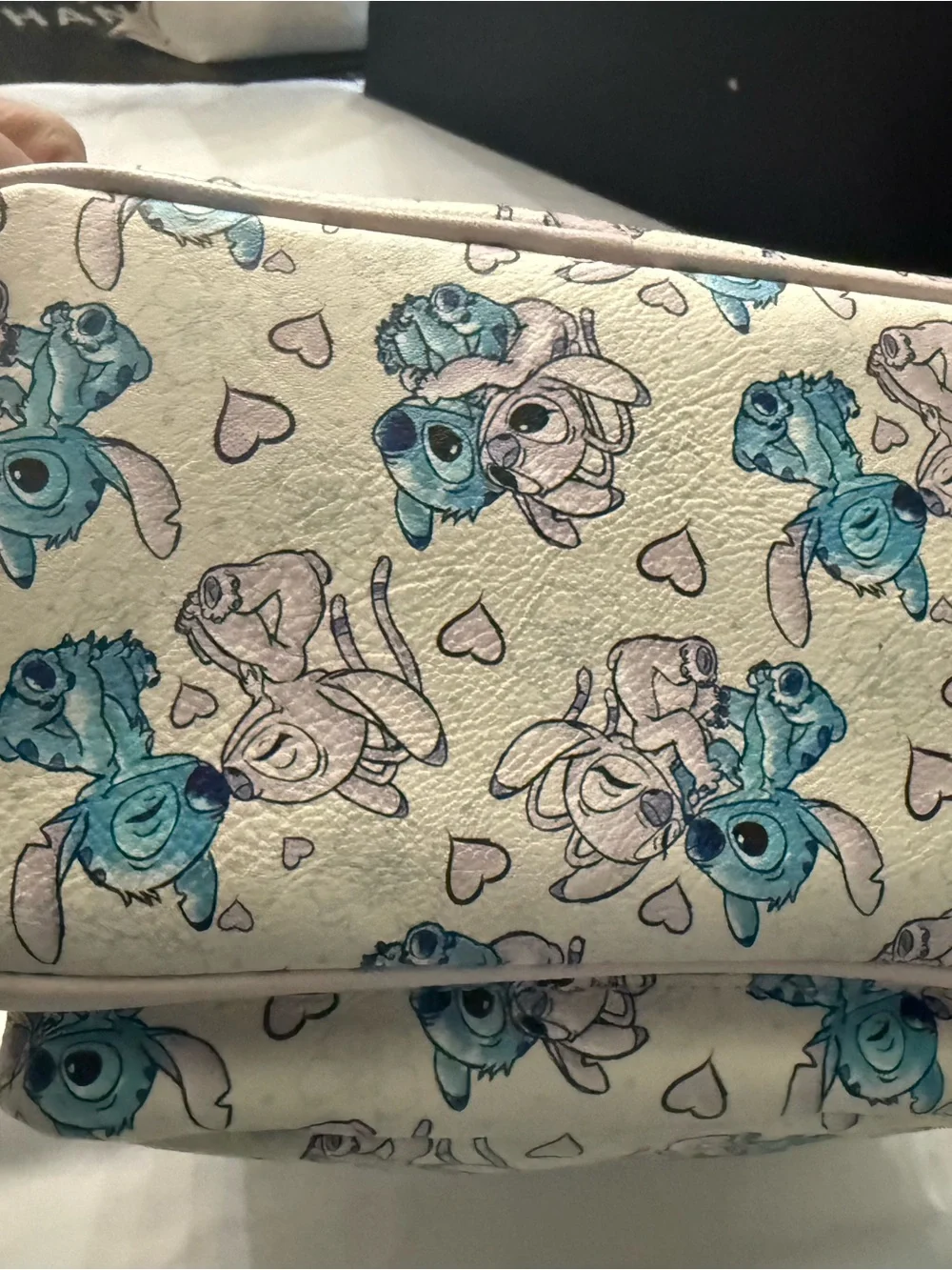 Loungefly Cream & Blue Stitch Pattern Kids Mini Backpack